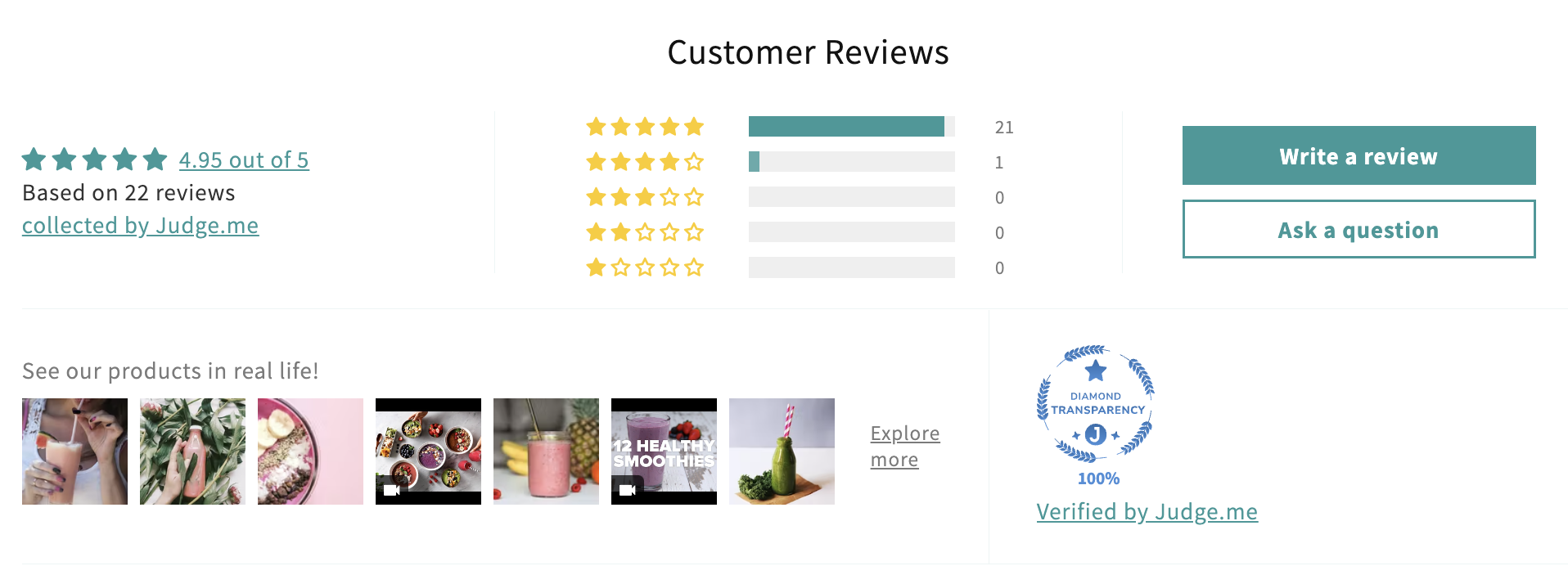 judge.me widget 3.0 border style square
